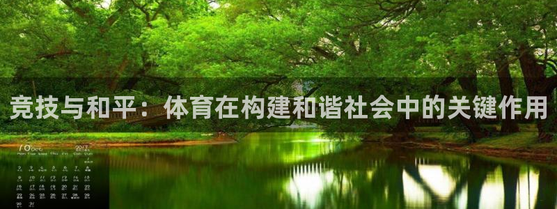 皇冠678体育：竞技与和平：体育在构建和谐社会中的关键作用